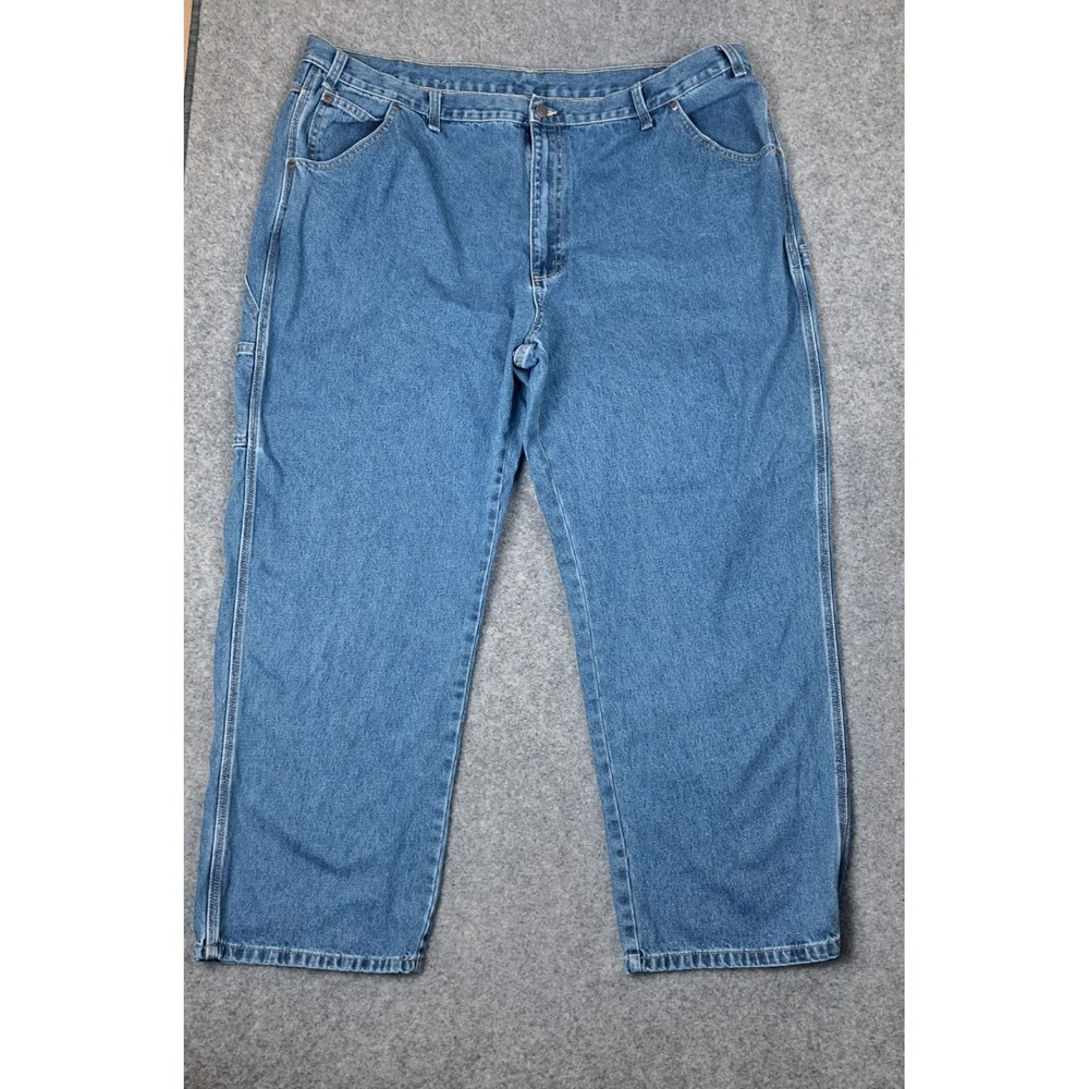 Dickies Jeans Mens 46x30 Blue 100% Cotton Denim Carpenter Medium Wash